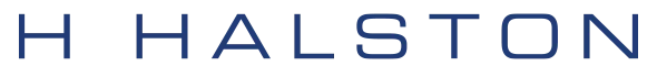 H Halston logo.